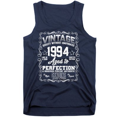 Vintage Quality Without Compromise Aged To Perfection 1994 30th Birthday Tank Top