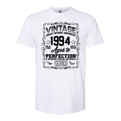 Vintage Quality Without Compromise Aged To Perfection 1994 30th Birthday Softstyle® CVC T-Shirt