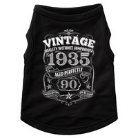 Vintage Quality Without Compromise Age Perfectly 1935 90th Birthday Doggie Tank