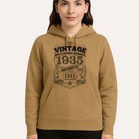 Vintage Quality Without Compromise Age Perfectly 1935 90th Birthday Hoodie