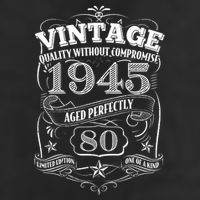 Vintage Quality Without Compromise Age Perfectly 1945 80th Birthday Beanie