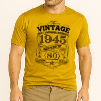Vintage Quality Without Compromise Age Perfectly 1945 80th Birthday Performance Shirt