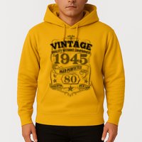 Vintage Quality Without Compromise Age Perfectly 1945 80th Birthday Hoodie