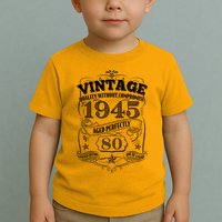 Vintage Quality Without Compromise Age Perfectly 1945 80th Birthday Toddler T-Shirt