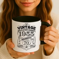 Vintage Quality Without Compromise Age Perfectly 1955 70th Birthday Mug