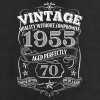 Vintage Quality Without Compromise Age Perfectly 1955 70th Birthday Trucker Hat