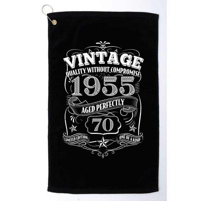 Vintage Quality Without Compromise Age Perfectly 1955 70th Birthday Golf Towel