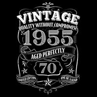 Vintage Quality Without Compromise Age Perfectly 1955 70th Birthday Wool Snapback Cap