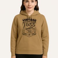 Vintage Quality Without Compromise Age Perfectly 1955 70th Birthday Hoodie