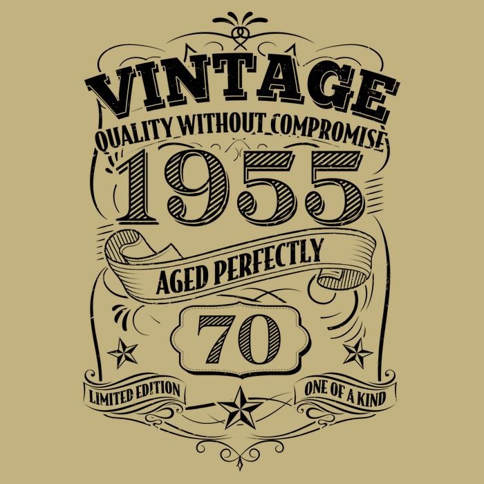 Vintage Quality Without Compromise Age Perfectly 1955 70th Birthday Hoodie
