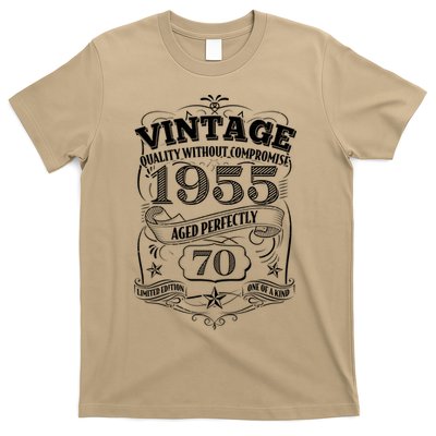 Vintage Quality Without Compromise Age Perfectly 1955 70th Birthday T-Shirt
