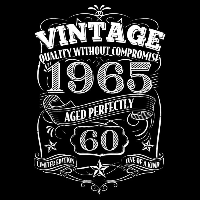 Vintage Quality Without Compromise Age Perfectly 1965 60th Birthday Backpack