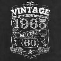 Vintage Quality Without Compromise Age Perfectly 1965 60th Birthday Trucker Hat