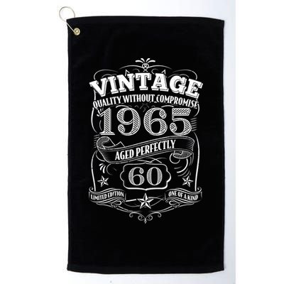 Vintage Quality Without Compromise Age Perfectly 1965 60th Birthday Golf Towel