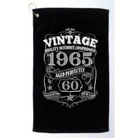 Vintage Quality Without Compromise Age Perfectly 1965 60th Birthday Golf Towel