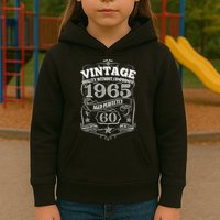 Vintage Quality Without Compromise Age Perfectly 1965 60th Birthday Kids Hoodie