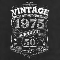 Vintage Quality Without Compromise Age Perfectly 1975 50th Birthday Tumbler