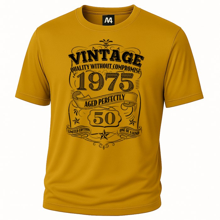 Vintage Quality Without Compromise Age Perfectly 1975 50th Birthday Performance Shirt