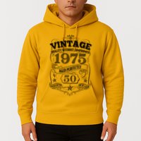 Vintage Quality Without Compromise Age Perfectly 1975 50th Birthday Hoodie