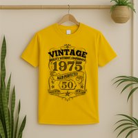 Vintage Quality Without Compromise Age Perfectly 1975 50th Birthday T-Shirt