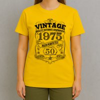 Vintage Quality Without Compromise Age Perfectly 1975 50th Birthday T-Shirt