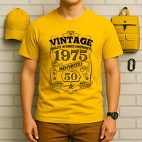 Vintage Quality Without Compromise Age Perfectly 1975 50th Birthday T-Shirt
