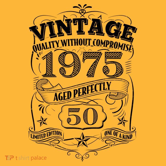 Vintage Quality Without Compromise Age Perfectly 1975 50th Birthday Tall T-Shirt