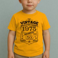 Vintage Quality Without Compromise Age Perfectly 1975 50th Birthday Toddler T-Shirt