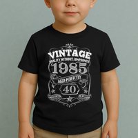 Vintage Quality Without Compromise Age Perfectly 1985 40th Birthday Toddler T-Shirt