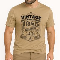 Vintage Quality Without Compromise Age Perfectly 1985 40th Birthday Performance Shirt