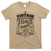 Vintage Quality Without Compromise Age Perfectly 1985 40th Birthday T-Shirt