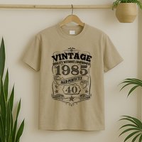Vintage Quality Without Compromise Age Perfectly 1985 40th Birthday T-Shirt