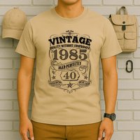 Vintage Quality Without Compromise Age Perfectly 1985 40th Birthday T-Shirt