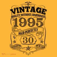 Vintage Quality Without Compromise Age Perfectly 1995 30th Birthday Tall T-Shirt