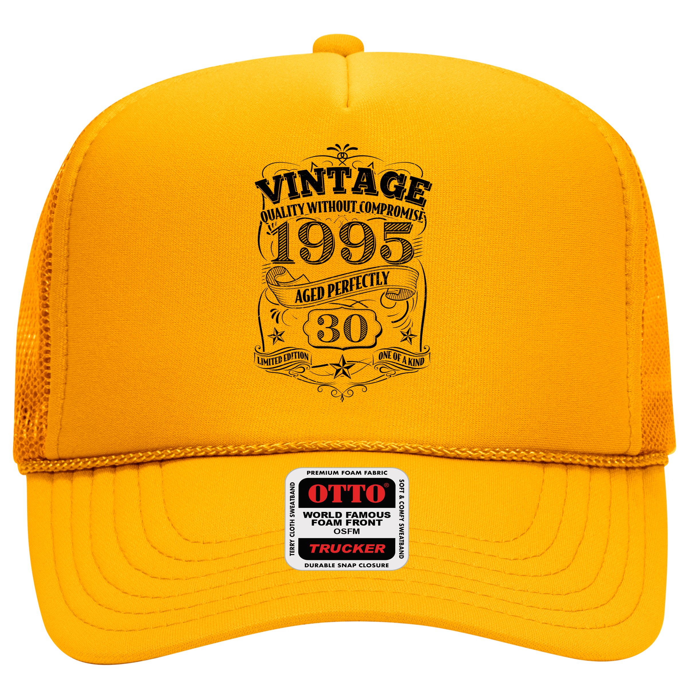 Vintage Quality Without Compromise Age Perfectly 1995 30th Birthday Hat