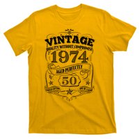 Vintage Quality Without Compromise Age Perfectly 1974 50th Birthday T-Shirt