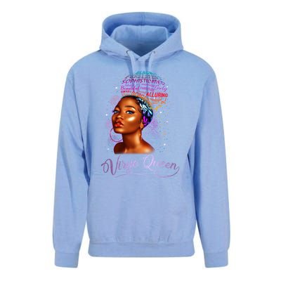 Virgo Queen Zodiac Gift August September Diva Birthday Gift Unisex Surf Hoodie