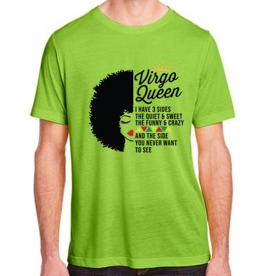 Virgo Queen Zodiac Personality Qualities Black Gift Adult ChromaSoft Performance T-Shirt