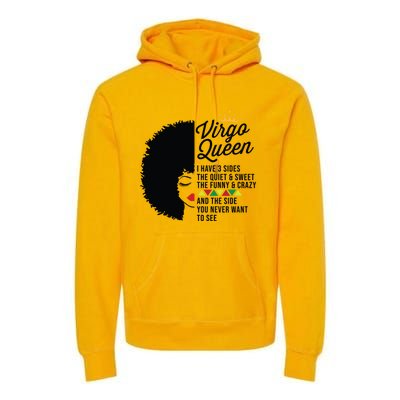 Virgo Queen Zodiac Personality Qualities Black Gift Premium Hoodie