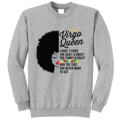 Virgo Queen Zodiac Personality Qualities Black Gift Sweatshirt