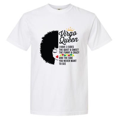 Virgo Queen Zodiac Personality Qualities Black Gift Garment-Dyed Heavyweight T-Shirt