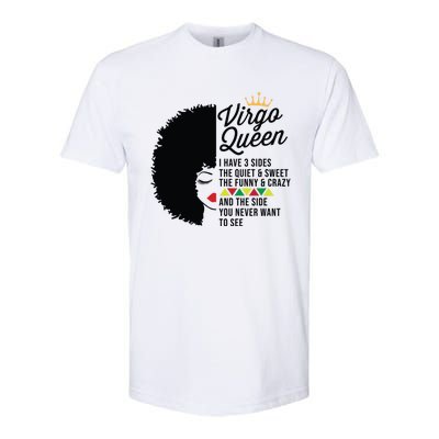 Virgo Queen Zodiac Personality Qualities Black Gift Softstyle CVC T-Shirt