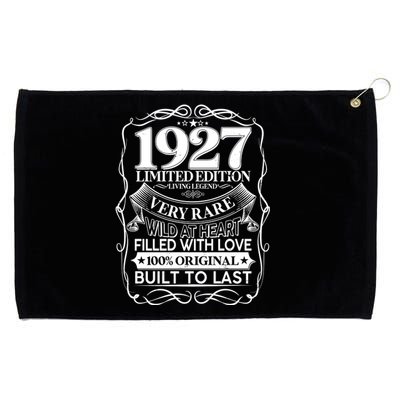 Vintage Retro 1927 Birthday Limited Edition Living Legend Built To Last Grommeted Golf Towel