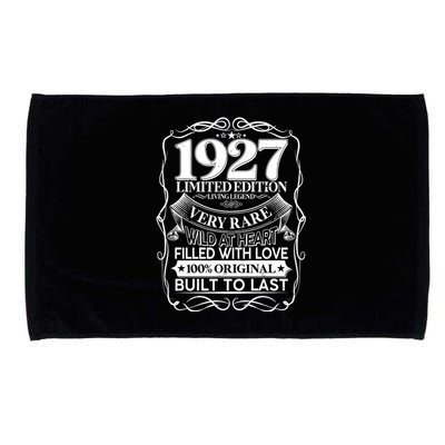 Vintage Retro 1927 Birthday Limited Edition Living Legend Built To Last Microfiber Hand Towel