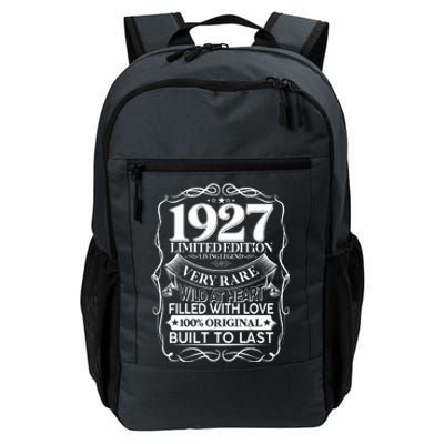 Vintage Retro 1927 Birthday Limited Edition Living Legend Built To Last Daily Commute Backpack