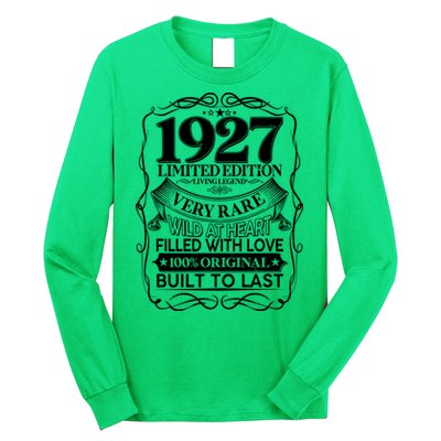 Vintage Retro 1927 Birthday Limited Edition Living Legend Built To Last Long Sleeve Shirt