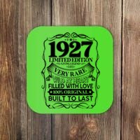 Vintage Retro 1927 Birthday Limited Edition Living Legend Built To Last Coaster