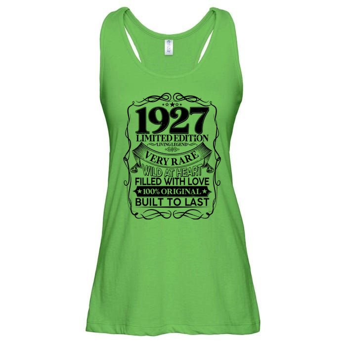 Vintage Retro 1927 Birthday Limited Edition Living Legend Built To Last Ladies Essential Flowy Tank