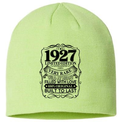 Vintage Retro 1927 Birthday Limited Edition Living Legend Built To Last Sustainable Beanie