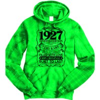 Vintage Retro 1927 Birthday Limited Edition Living Legend Built To Last Tie Dye Hoodie